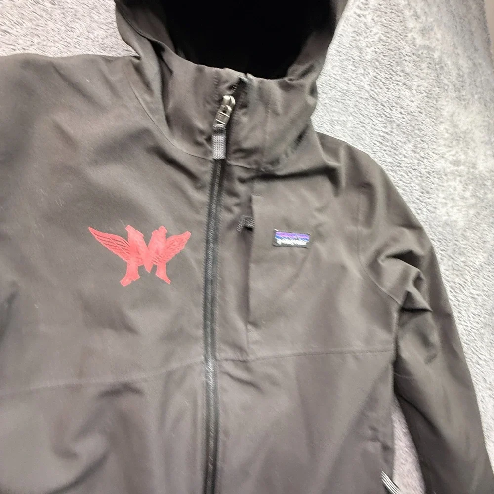 Patagonia Kid's 4 -in-1 Hooded Jacket MAC Ski & Snowboard Brown M 8-10 EUC